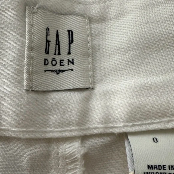 Gap x Doen White Wide Leg Pleated Trousers Size 0 - Picture 7 of 7